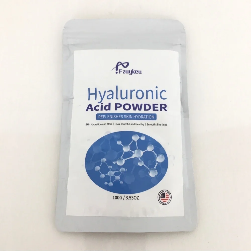 Hyaluronic Acid Powder NEW Replenishes Skin Hydration 3.53OZ By Fzuykeu